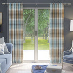 Charger l'image dans la galerie, McAlister Textiles Angus Duck Egg Blue Tartan Curtains mws_apo_generated