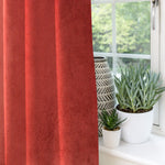 Charger l'image dans la galerie, McAlister Textiles Matt Rust Red Orange Velvet Curtains Tailored Curtains