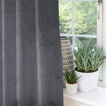 Charger l'image dans la galerie, McAlister Textiles Matt Charcoal Grey Velvet Curtains Tailored Curtains