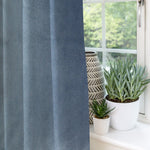 Charger l'image dans la galerie, McAlister Textiles Matt Petrol Blue Velvet Curtains Tailored Curtains