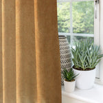 Charger l'image dans la galerie, McAlister Textiles Matt Caramel Gold Velvet Curtains Tailored Curtains