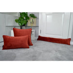 Charger l'image dans la galerie, McAlister Textiles Matt Rust Red Orange Piped Velvet Cushion Cushions and Covers