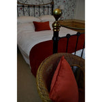 Charger l'image dans la galerie, McAlister Textiles Matt Rust Red Orange Piped Velvet Cushion Cushions and Covers