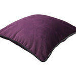 Charger l'image dans la galerie, McAlister Textiles Matt Aubergine Purple Piped Velvet Cushion Cushions and Covers