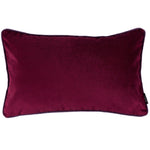 Charger l'image dans la galerie, McAlister Textiles Matt Wine Red Contrast Piped Velvet Cushion Cushions and Covers