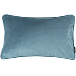 Charger l'image dans la galerie, McAlister Textiles Matt Petrol Blue Piped Velvet Cushion Cushions and Covers