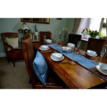 Charger l'image dans la galerie, McAlister Textiles Matt Petrol Blue Piped Velvet Cushion Cushions and Covers