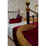 Charger l'image dans la galerie, McAlister Textiles Matt Wine Red Contrast Piped Velvet Cushion Cushions and Covers