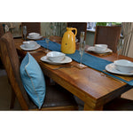 Charger l'image dans la galerie, McAlister Textiles Matt Duck Egg Blue Contrast Piped Velvet Cushion Cushions and Covers