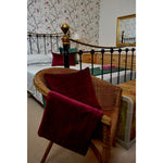 Charger l'image dans la galerie, McAlister Textiles Matt Wine Red Contrast Piped Velvet Cushion Cushions and Covers