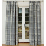 Charger l'image dans la galerie, McAlister Textiles Heritage Tartan Charcoal Grey Curtain Fabric Fabrics