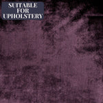 Charger l'image dans la galerie, McAlister Textiles Crushed Velvet Aubergine Purple Fabric Fabrics