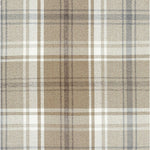 Charger l'image dans la galerie, McAlister Textiles Angus Beige Cream Tartan Check Curtain Fabric Fabrics