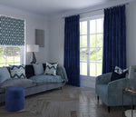 Charger l'image dans la galerie, McAlister Textiles Matt Navy Blue Velvet Curtains Tailored Curtains