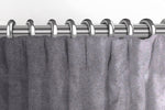 Charger l'image dans la galerie, McAlister Textiles Matt Soft Silver Velvet Curtains Tailored Curtains