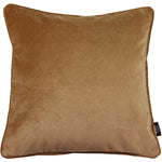 Charger l'image dans la galerie, McAlister Textiles Matt Caramel Gold Piped Velvet Cushion Cushions and Covers