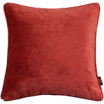 Charger l'image dans la galerie, McAlister Textiles Matt Rust Red Orange Piped Velvet Cushion Cushions and Covers