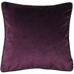 Charger l'image dans la galerie, McAlister Textiles Matt Aubergine Purple Piped Velvet Cushion Cushions and Covers