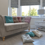 Charger l'image dans la galerie, McAlister Textiles Matt Soft Silver Velvet Roman Blind Roman Blinds