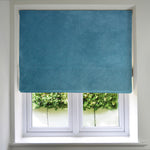 Charger l'image dans la galerie, McAlister Textiles Matt Duck Egg Blue Velvet Roman Blind Roman Blinds