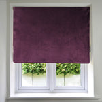 Charger l'image dans la galerie, McAlister Textiles Matt Aubergine Purple Velvet Roman Blind Roman Blinds