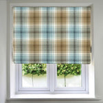 Charger l'image dans la galerie, McAlister Textiles Angus Duck Egg Blue Tartan Roman Blind mws_apo_generated