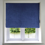 Charger l'image dans la galerie, McAlister Textiles Matt Navy Blue Velvet Roman Blind Roman Blinds