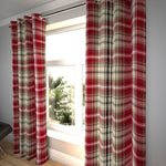 Charger l'image dans la galerie, McAlister Textiles Angus Red + White Tartan Curtains mws_apo_generated