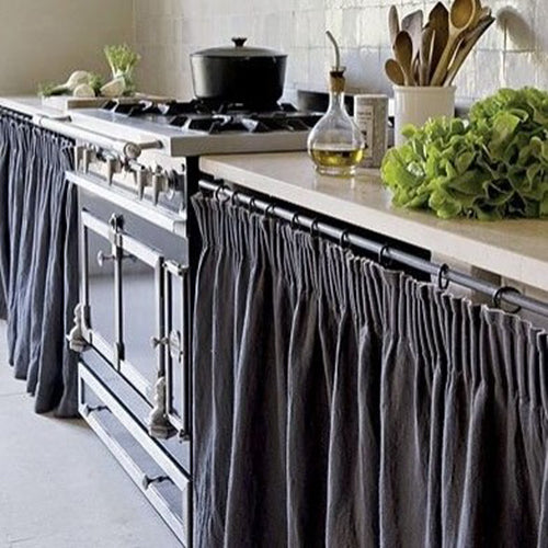 Hot Trend: Cabinet Curtains