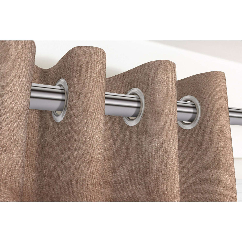 McAlister Textiles Matt Mocha Brown Velvet Curtains mw_product_option_cloned 