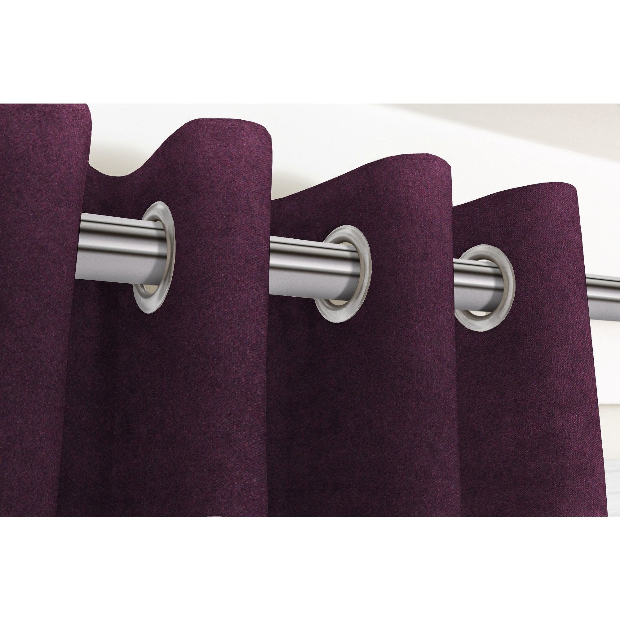 McAlister Textiles Matt Aubergine Purple Velvet Curtains mw_product_option_cloned 