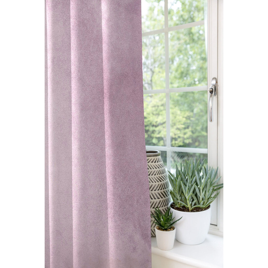 McAlister Textiles Matt Lilac Purple Velvet Curtains Tailored Curtains 