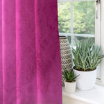 Charger l&#39;image dans la galerie, McAlister Textiles Matt Fuchsia Pink Velvet Curtains Tailored Curtains 
