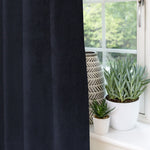 Charger l&#39;image dans la galerie, McAlister Textiles Matt Black Velvet Curtains Tailored Curtains 
