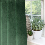 Charger l&#39;image dans la galerie, McAlister Textiles Matt Moss Green Velvet Curtains Tailored Curtains 
