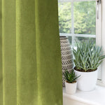 Charger l&#39;image dans la galerie, McAlister Textiles Matt Lime Green Velvet Curtains Tailored Curtains 
