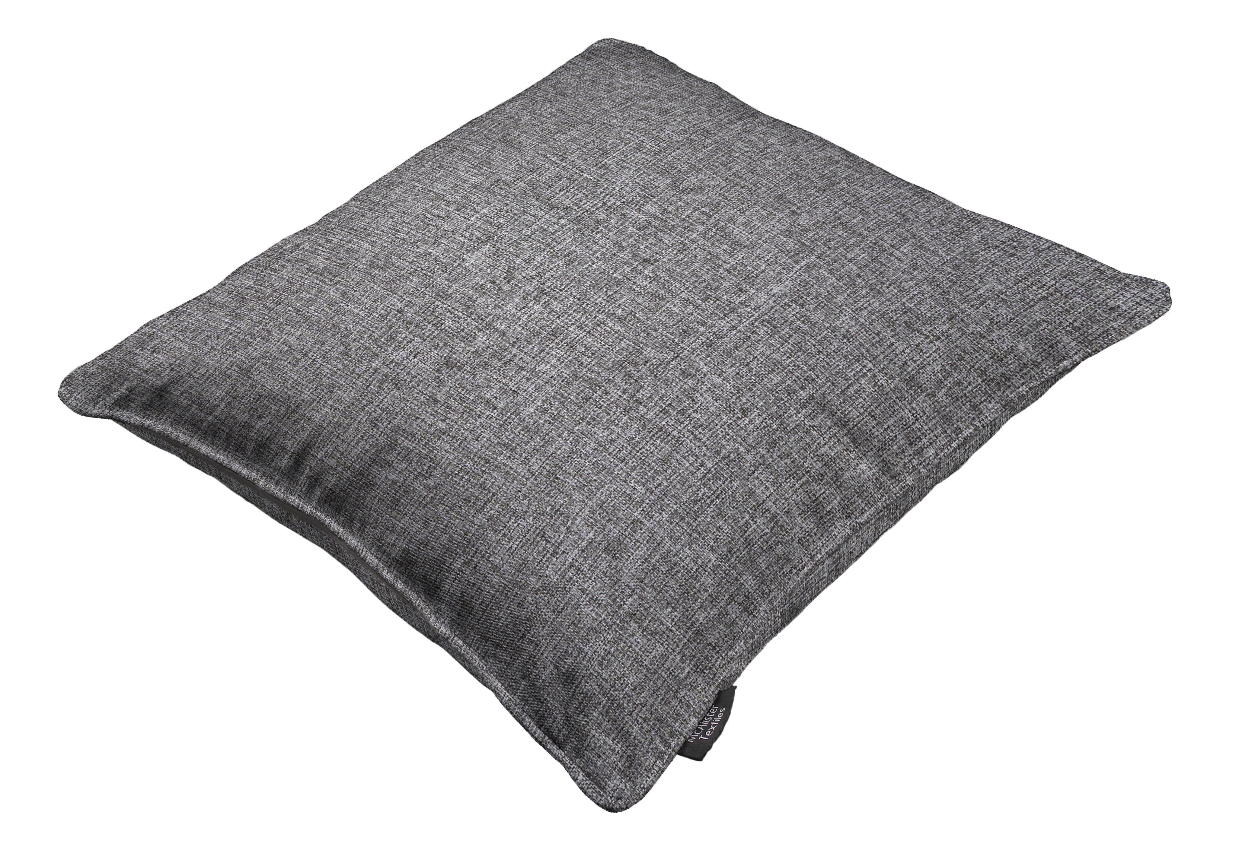 McAlister Textiles Albany Charcoal Piped Cushion Cushions and Covers 