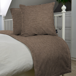 Charger l&#39;image dans la galerie, McAlister Textiles Albany Chocolate Brown Bed Runners Throws and Runners 
