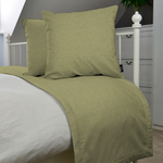 Charger l&#39;image dans la galerie, McAlister Textiles Albany Sage Green Bed Runners Throws and Runners 
