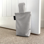 Charger l&#39;image dans la galerie, McAlister Textiles Albany Soft Grey Doorstop Doorstops 
