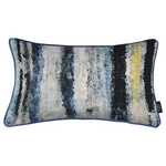 Charger l&#39;image dans la galerie, McAlister Textiles Aura Navy Blue Printed Velvet Pillow Pillow 
