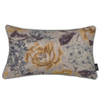 Charger l&#39;image dans la galerie, McAlister Textiles Blooma Blue, Grey and Ochre Floral Cushion Cushions and Covers 
