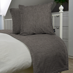 Charger l&#39;image dans la galerie, McAlister Textiles Capri Charcoal Bed Runners Throws and Runners 
