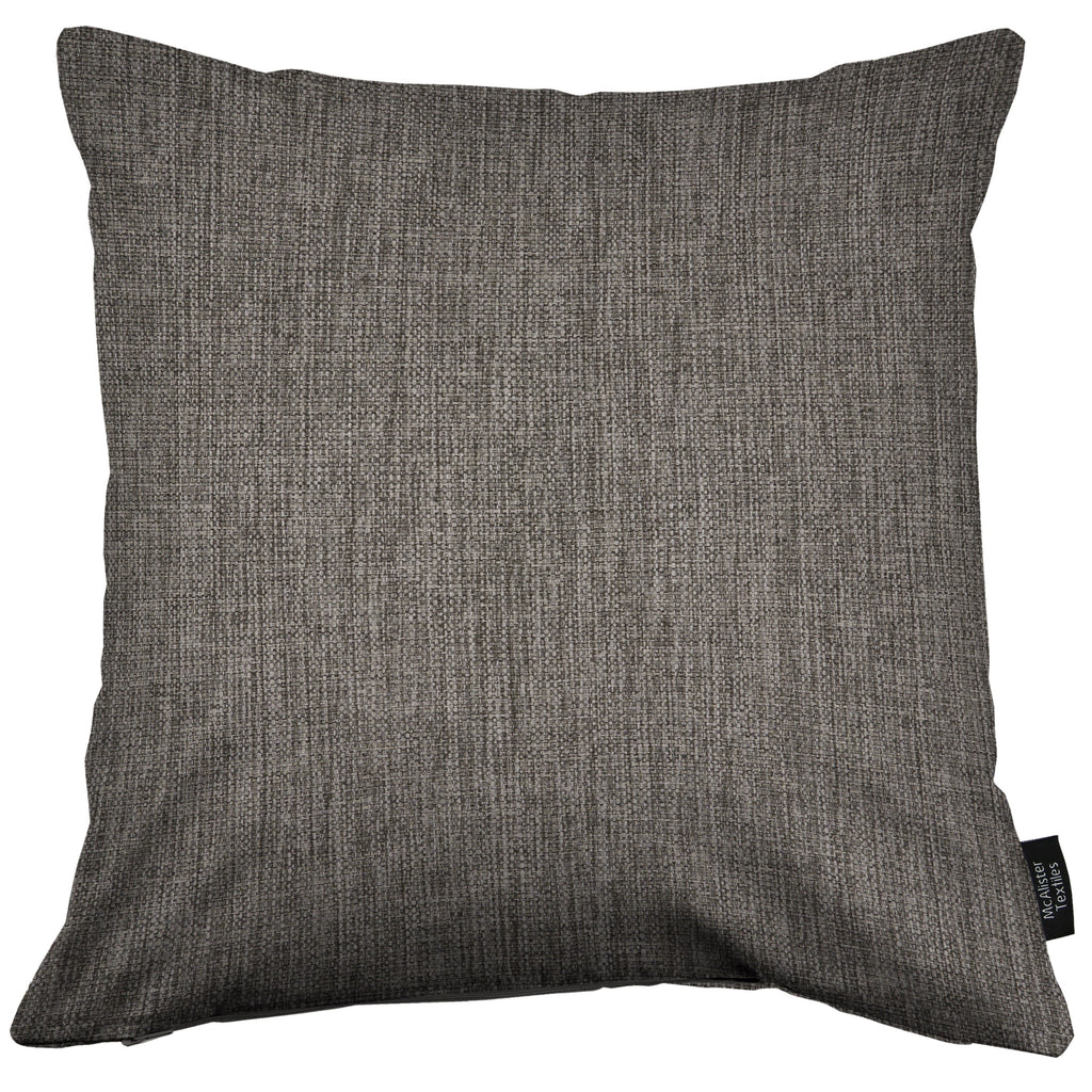 McAlister Textiles Capri Charcoal Plain Cushion Cushions and Covers 