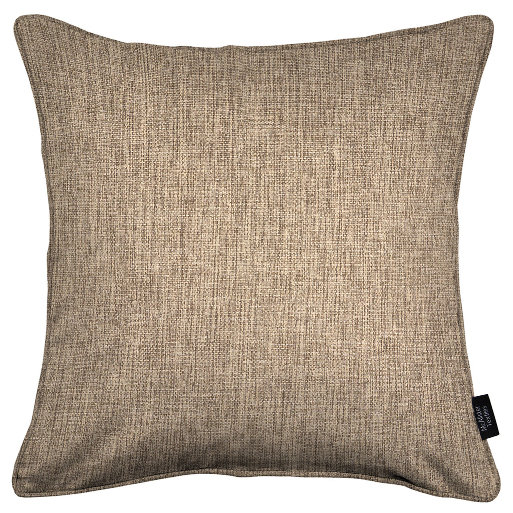 McAlister Textiles Capri Chocolate Brown Piped Cushion Cushions and Covers 