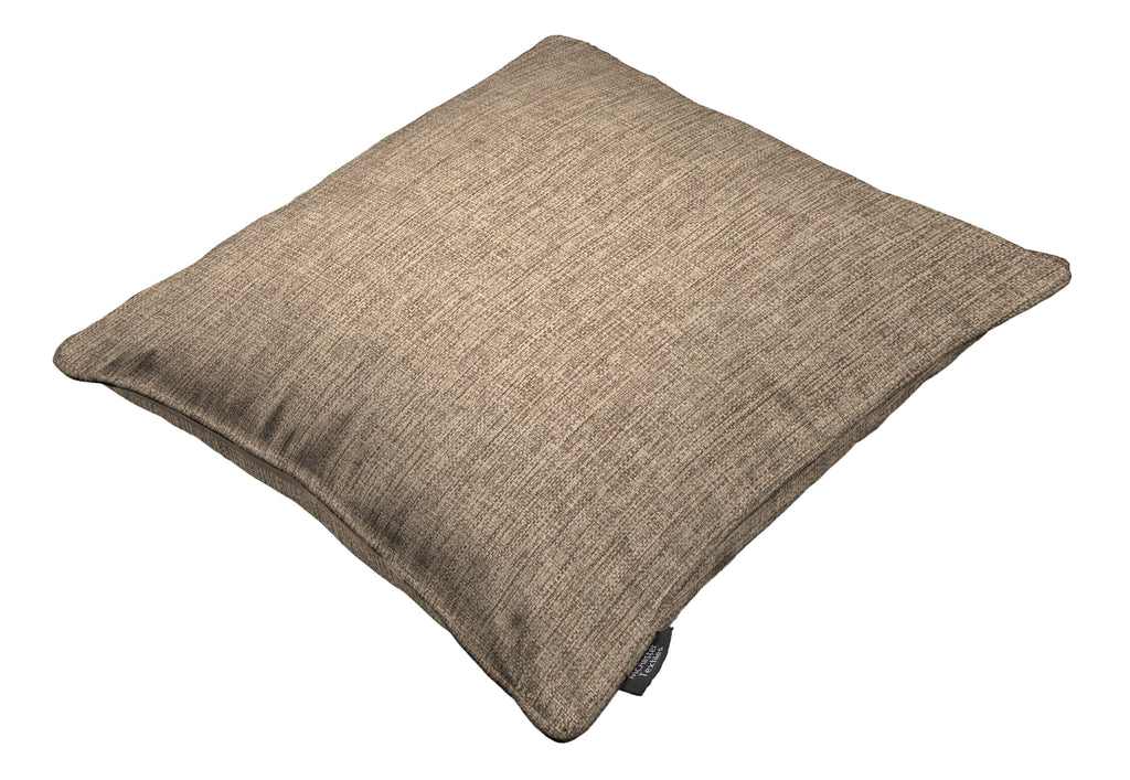 McAlister Textiles Capri Chocolate Brown Piped Cushion Cushions and Covers 