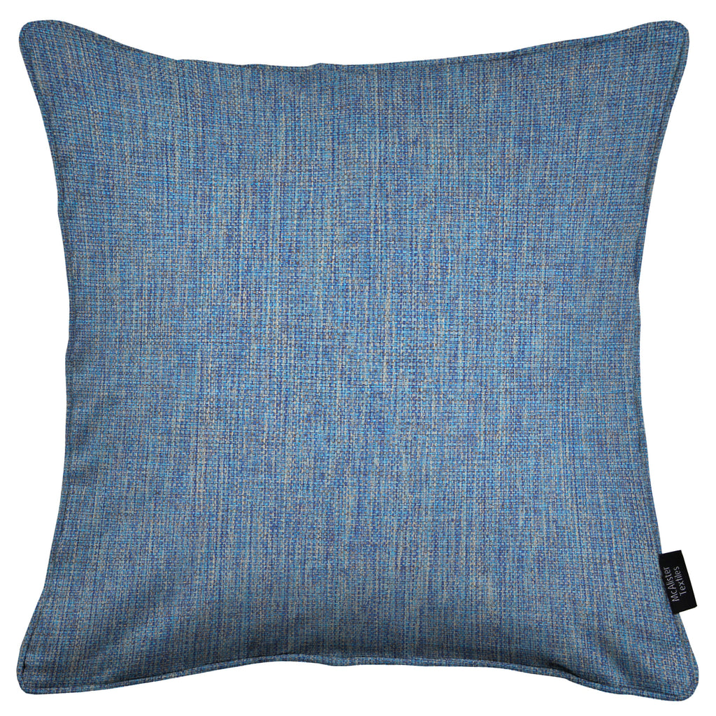 McAlister Textiles Capri Mid Blue Piped Cushion Cushions and Covers 