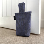 Charger l&#39;image dans la galerie, McAlister Textiles Capri Navy Blue Doorstop Doorstops 
