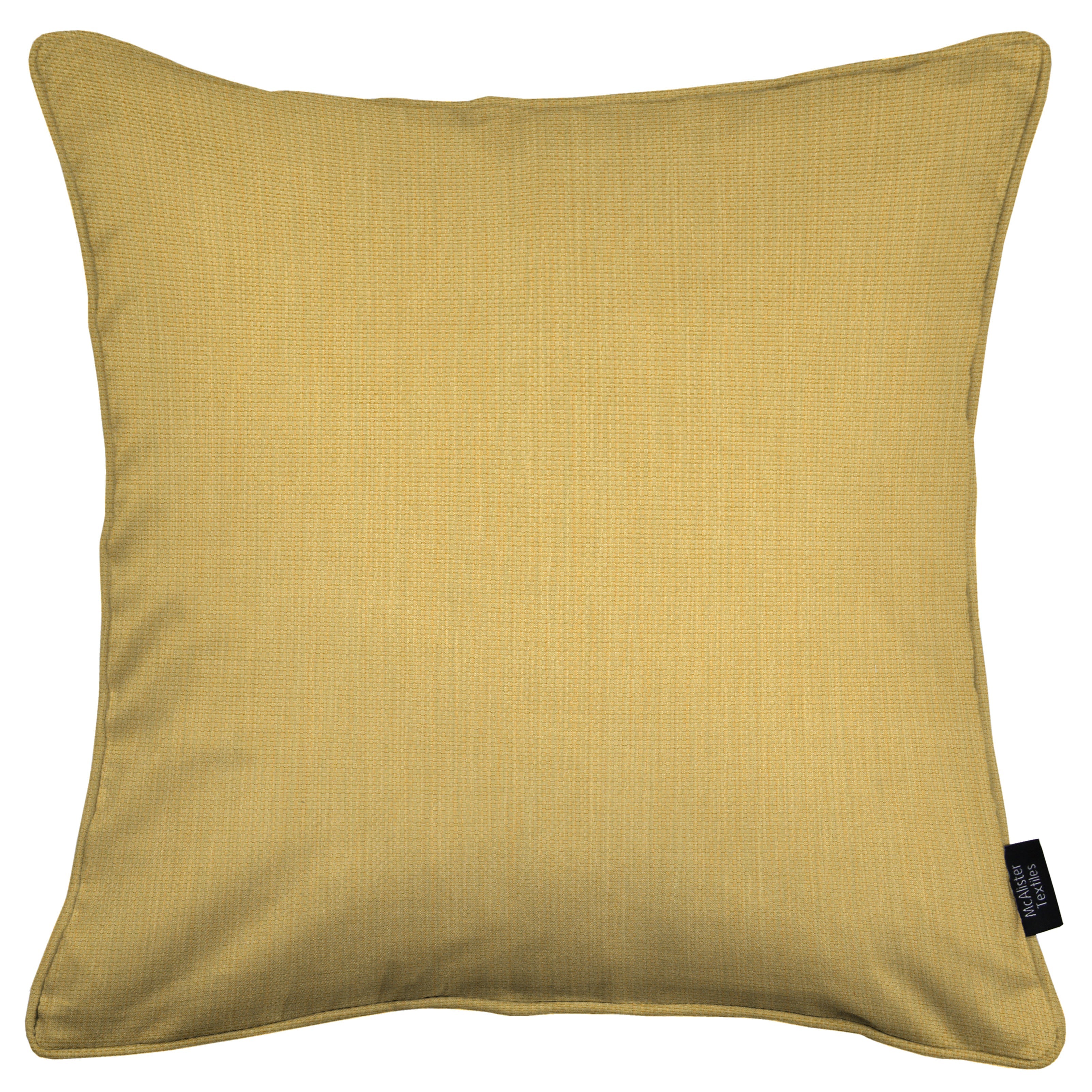 McAlister Textiles Capri Ochre Yellow Piped Cushion Cushions and Covers 