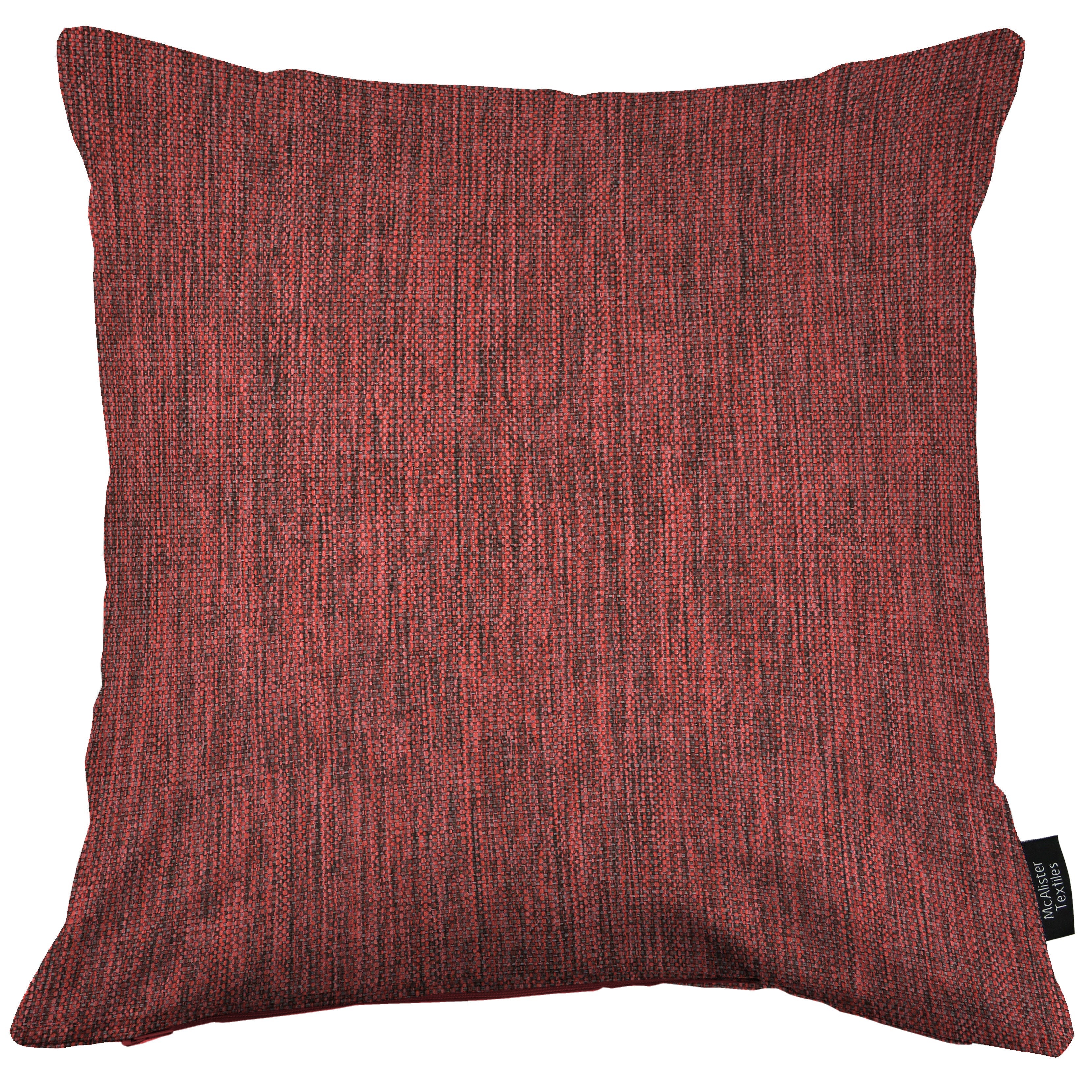 McAlister Textiles Capri Red Plain Cushion Cushions and Covers 